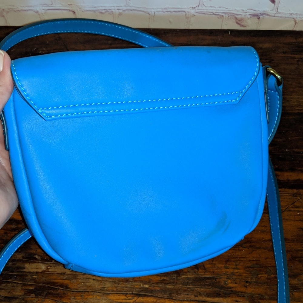 J Crew Leather Saddlebag Crossbody - Picture 2 of 6